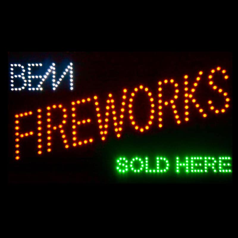 Affiche lumineuse D.E.L. anglais