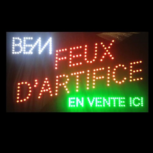 L.E.D. LIGHTED FRENCH SIGN